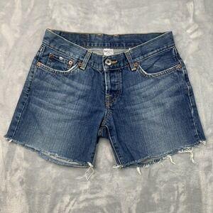 Vintage Lucky Brand Dungarees High Rise Denim Shorts Size 2/26 Made in USA